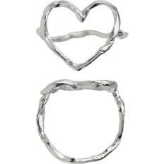 Stine A Funky Heart Ring - Silver