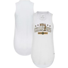 Game Jerseys Sportiqe Women's White Denver Nuggets 2023 NBA Finals Champions Janie Tri-Blend Tank Top