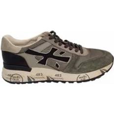 Premiata Men Shoes Premiata Sneakers, male, Gray, Green Nylon Suede Mick Sneakers