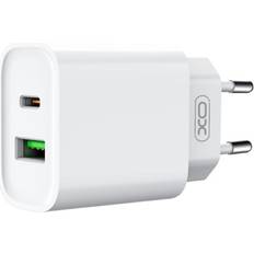 XO USB-oplader med 1xUSB-C & 1xUSB PD 20W QC 3.0 18W med USB-C-kabel