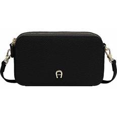 Aigner Diadora Leather Shoulder Bag 19 cm - Black