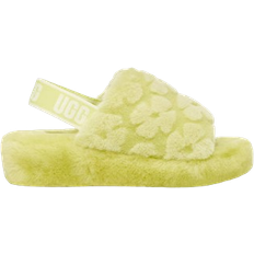 UGG Green Slippers UGG Fluff Yeah - Pollen Poppy/Green