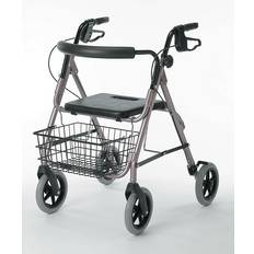 Medline Guardian Signature Deluxe Rollators with 8" Wheels, Blue G07887B gray