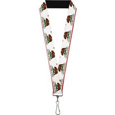 Wallets & Key Holders Buckle-Down adults Lanyard - California Key Chain, California Flag
