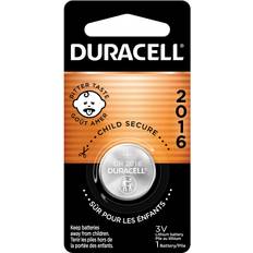 Batteries & Chargers Duracell CR2016 3V Lithium Battery, Child Safety Features, 1 Count Pack, Lithium Coin Battery for Key Fob, Car Remote, Glucose Monitor, CR Lithium 3 Volt