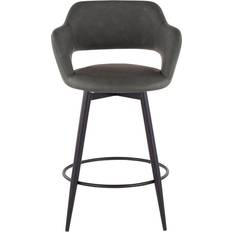 Lumisource Margarite Gray Seating Stool 38.2" 2pcs