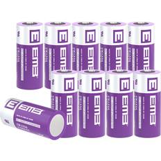 EEMB 10PACK CR123A Lithium Batteries 3V 1700mAh CR123 Battery with High Capacity for Flashlight Toys Alarm System Non-Rechargeable Battery