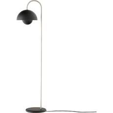 &Tradition Flowerpot VP12 Matt Black Floor Lamp 122cm