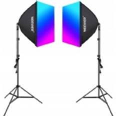 Kit NK800 Two Softboxes RGB Bulbs 24W