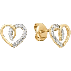 FAVS Stud Earrings - Gold/Transparent