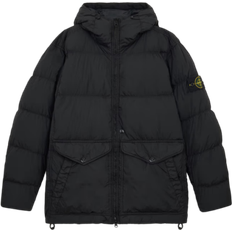 Stone Island Men Outerwear Stone Island Crinkle Reps R-Ny Down Jacket - Black