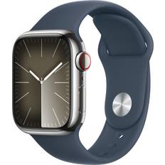 Apple Watch Serie 9 - Sí Relojes inteligentes Apple Watch Series 9, Stainless Steel, 41mm, GPS + Cellular, Sport Band