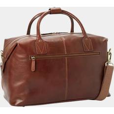 Classy Brown Leather Duffle Bag