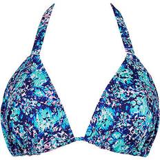 Elastane/Lycra/Spandex - Women Bikinis Curvy Kate Mykonos String Multiway Bikini Top - Blue Print