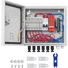 VEVOR solar pv combiner box 6 string 10a für solar panel system stahl fall ip65