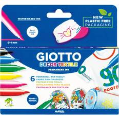 Giotto Decor Textile Markers 6-pack