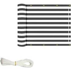 Black Screenings Ideaworks Deck & Fence Privacy Screen- Stripes