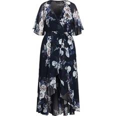 City Chic Sylvie Maxi Dress Plus Size - Navy