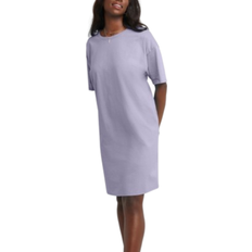 Oversize Dresses Hanes Women's Essentials T-Shirt Dress - Peri Blue