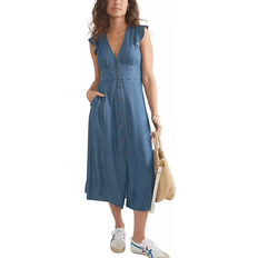 Marine Layer Camila Midi Dress - Chambray