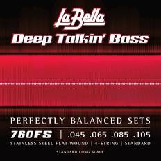 Strings La Bella 760FS Deep Talkin' Bass Flats - Standard 45-105