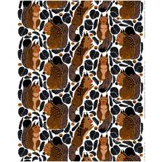 Marimekko Metervaror Marimekko Kurre bomullstyg Metervara Röd, Vit, Beige, Brun, Svart
