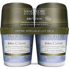 Sanoflore 24H Cotton Freshness Anti-Mark Roll-on Organic 2 x 50ml