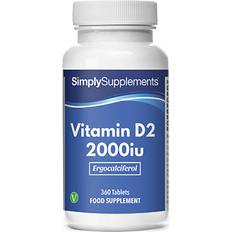 Simply Supplements Vitamin D2 2000iu 360 Tablets