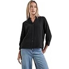 Street One Damen Blusen Street One Damen A344955 Musselin-Bluse, Black