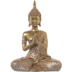 Plastic Figurines Alexandra House Living Buddha Golden Figurine 27cm