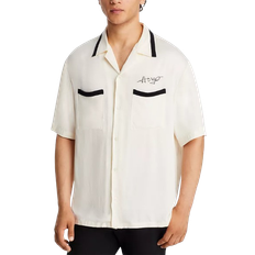 Beige Shirts HUGO BOSS Embroidered Shirt - Off White