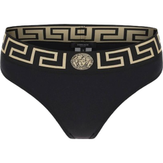 Polyamide Bikinis Versace Greca Band Bikini Bottom - Black