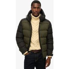 Superdry Herr Jackor Superdry Hood Colour Block Sport Puffer