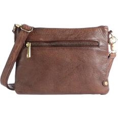 Golden Chic Crossbody Bag - Brown