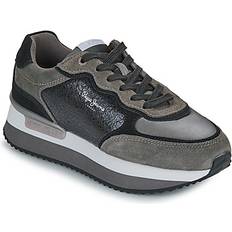 Pepe Jeans Women's Rusper Stars Trainers - Noir