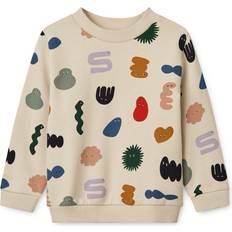 6-9M Sweatshirts Liewood Sweat Col Rond Imprimé En Coton - Beige