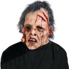 Black Head Masks Zagone Studios Adult's Why Yes! Eye Doo Zombie Halloween Mask