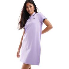 Men - Purple Dresses Fred Perry Lilla poloskjorte dobbeltstribet kant