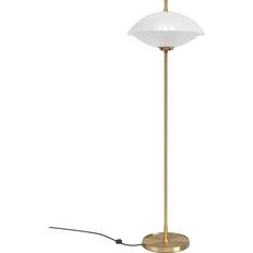 Fritz Hansen Gulvlamper & Havelamper Fritz Hansen Clam Messing Hvid Gulvlampe