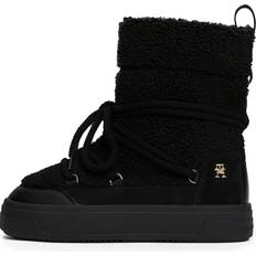 Tommy Hilfiger Skor Tommy Hilfiger Lace-up Faux Shearling Snowboo Black Svart EU 42