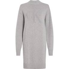Grey Dresses Calvin Klein Jeans Wool Jumper Dress - Grey Heather