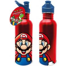 Roestvrij Staal Reismokken Super Mario Metalen Waterfles 700 ml Rood/Blauw