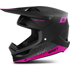 Pink Motorcycle Helmets Shot Furious Draw MX Helmet - Pink Matt