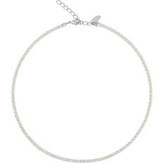 Caroline Svedbom Nickelfri Halsband Caroline Svedbom "Mini Zara Necklace Rhodium Crystal"