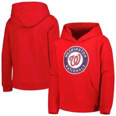 Red Hoodies Outerstuff Youth Red Washington Nationals Team Primary Logo Pullover Hoodie