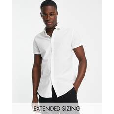 Stretch - Unisex Shirts ASOS DESIGN Stretch Slim Fit Work Shirt - White