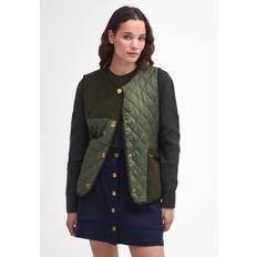 Green Vests Barbour Healy Quilted Liner Gilet, Olive