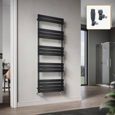 Elegant 1600 Heated Towel Rail Black, Anthracite