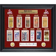 Highland Mint St. Louis Cardinals 30" x 24" 11-Time World Series Champions Deluxe Coin and Ticket Collection Photo