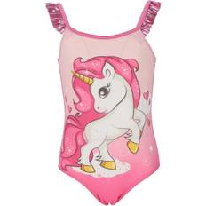 Unicorn Kid's Swimsuit - Light Pink